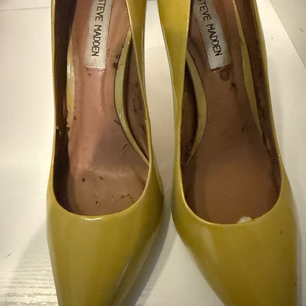 Steve Madden Mustard Yellow Heels